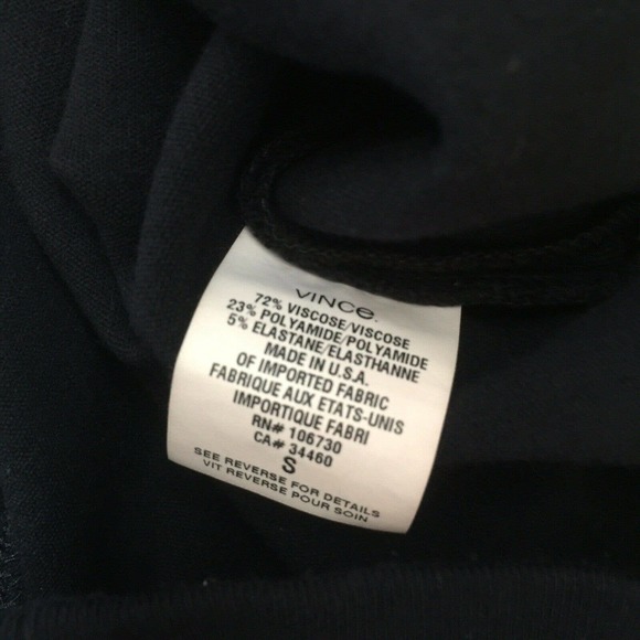 Vince Ribbed Pencil Dress Navy Fitted Sleeveless Knit Crew Neck Sheath S… - Picture 6 of 8